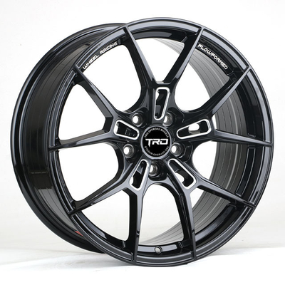 Sports modification TRO black G25 design plate deep flow forming automobile wheel alloy wheel 18 inch pcd1143 112 5 holes