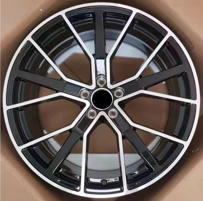 22*9.5 5*112 Black Aluminum Machine Face BMF SHAPE Car Alloy Wheel For Audi RS6