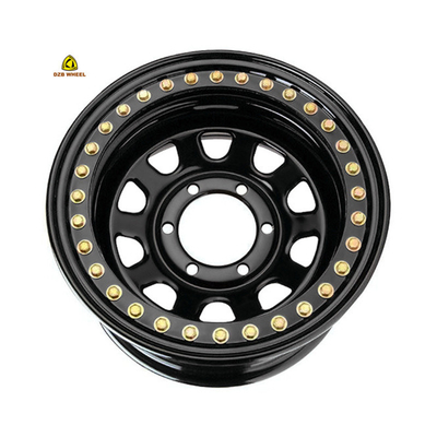 Factory direct sale black 4*4 offroad steel wheel steel rims 5 hole steel wheel rim