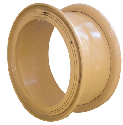 Machinery Repair Shops 18inch 3PC Wide Flat Base Wheels Rim For OTR Tires Backhoe Solid Loader