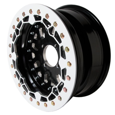 6061 T6 Beadlock Wheels 15x10 UTV Aluminum Wheels Real Beadlock 15&quot; x 10&quot; 5+5 4/156 Front Rear Wheels For RZR 1000