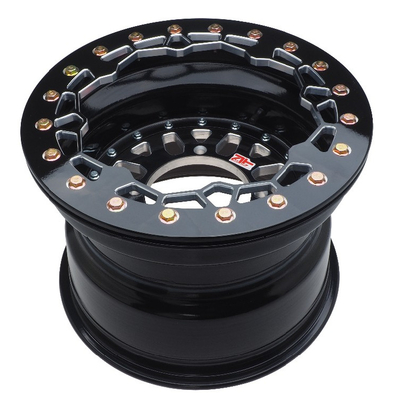 6061 T6 Aluminum UTV Beadlock Wheel 15&quot; x 10&quot; 5+5 4/156 Front Rear Wheels Aluminum Beadlock Wheels For RZR 1000
